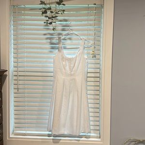 White at the knee dress